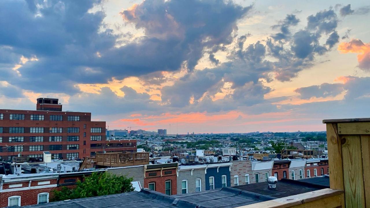 The Blue House! Modern+ Rooftop Deck+ Parking Baltimore Exterior foto